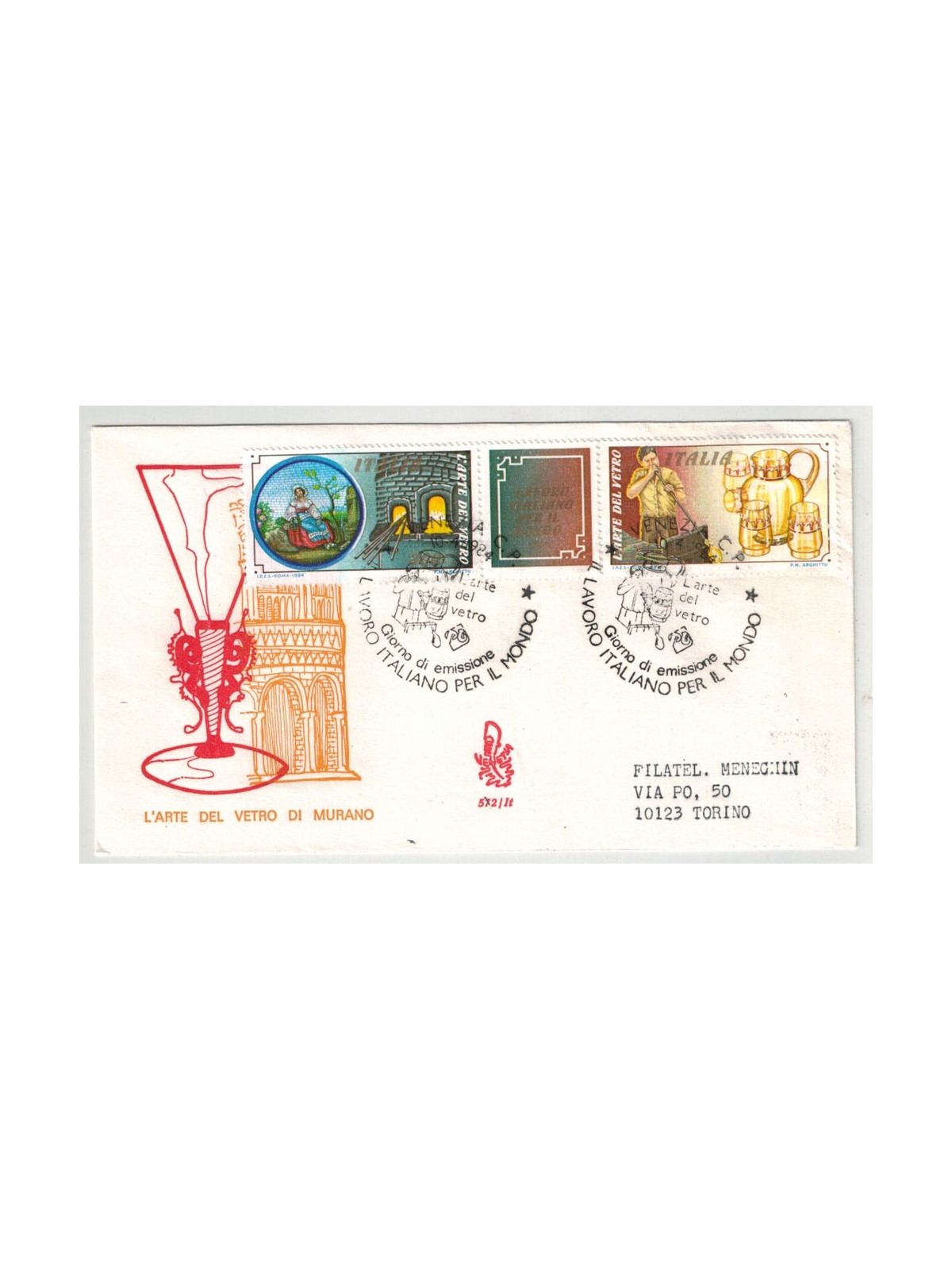 ITALIA 1984 FDC (Venetia) Lavoro italiano