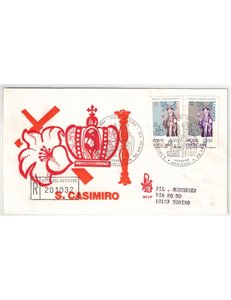 VATICANO 1984 FDC (Venetia) San Casimiro viaggiata