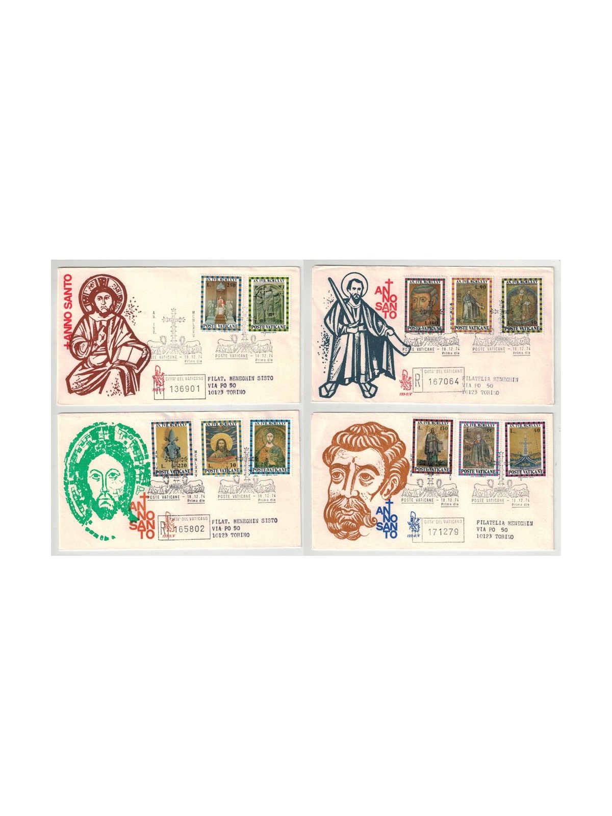 VATICAN 1974 FDC (Venice) Holy Year collection