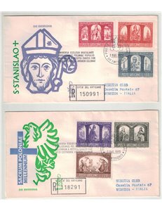 VATICAN 1966 FDC (Venice) Millenary Poland travel