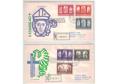 VATICANO 1966 FDC (Venetia) Millenario Polonia viaggiate