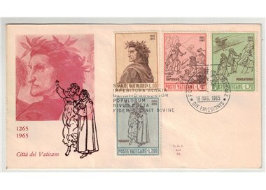 VATICANO 1965 FDC (Ala) Dante Alighieri