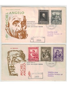 VATICAN 1964 FDC (Venice) Michelangelo travels