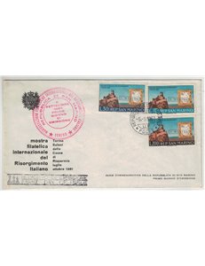 FDC VATICAN 1961 Risorgimento 1 New Cover
