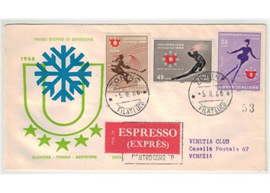 ITALY 1966 FDC (Venetia) Universiade collection