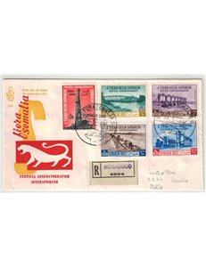 SOMALIA 1957 FDC (Venice) Somalia Fair traveled