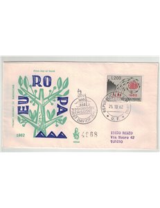SAN MARINO 1962 FDC (Venice) Europe traveled