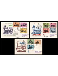 SAN MARINO 1964 FDC (Venetia) Storia della locomotiva viaggiate