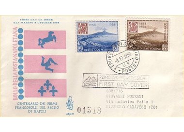 SAN MARINO 1958 FDC (Venetia) Naples stamps collected