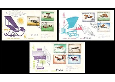 SAN MARINO 1962 FDC (Venetia) Aviazione viaggiate