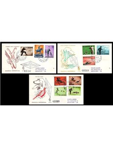 SAN MARINO 1962 FDC (Venetia) Caccia moderna viaggiate