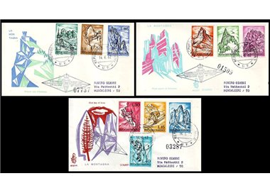 SAN MARINO 1962 FDC (Venice) The mountain travel