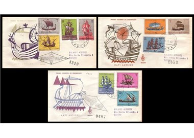 SAN MARINO 1963 FDC (Venice) Ancient ships traveled