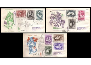 SAN MARINO 1963 FDC (Venice) Traveled jousts and tournaments
