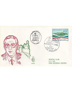 SAN MARINO 1990 FDC (Venice) Cossiga circulated
