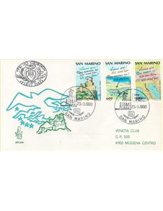 SAN MARINO 1990 FDC (Venetia) Turismo viaggiata
