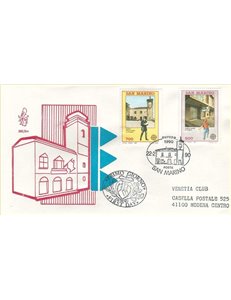 SAN MARINO 1990 FDC (Venetia) Europa viaggiata