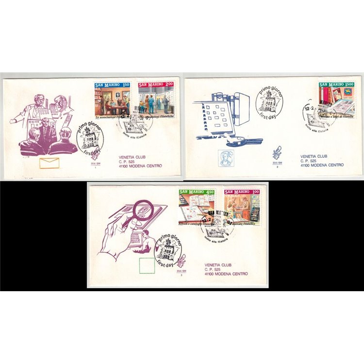 SAN MARINO 1991 FDC (Venetia) Invitation to travel philately