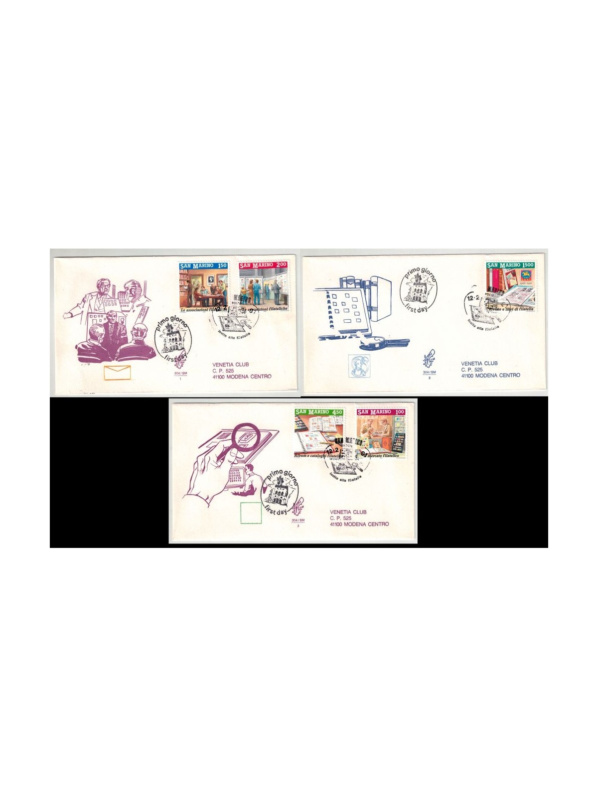 SAN MARINO 1991 FDC (Venetia) Invitation to travel philately