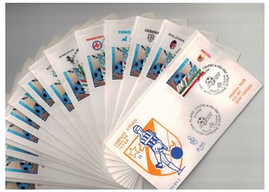 ITALIA 1989 FDC (Venetia) Inter campione 18 Buste