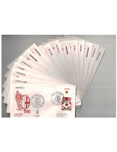 ITALY 1988 FDC (Venice) Milan champion 16 Envelopes