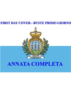 SAN MARINO 1988 FDC (Venetia) Annata Completa 11 Buste