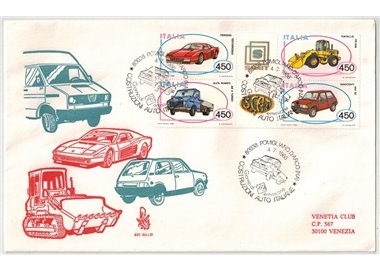 ITALIA 1986 FDC (Venetia) Auto Blocco