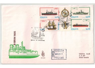 ITALIA 1978 FDC (Venetia) Navi Blocco