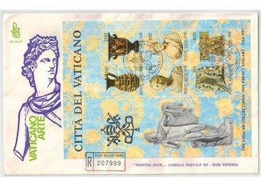 VATICANO 1983 FDC (Venetia) Arte in Usa, New York BF