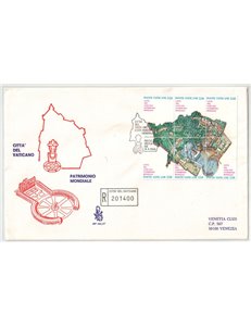 VATICAN 1986 FDC (Venice) World Heritage (Block)