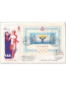 SAN MARINO 1984 FDC (Venetia) Los Angeles Olympics s/s