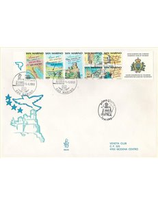 SAN MARINO 1990 FDC (Venetia) Anno del turismo LB