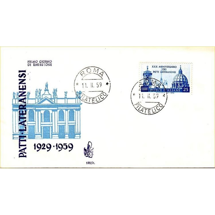 ITALIA 1959 FDC (Venetia) Patti Lateranensi