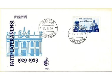 ITALIA 1959 FDC (Venetia) Patti Lateranensi