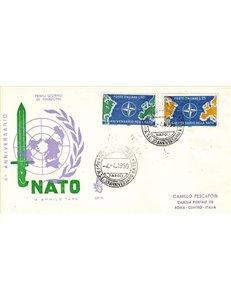 ITALY 1959 FDC (Venice) NATO Anniversary collect