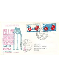ITALIA 1959 FDC (Venetia) Gemellaggio Roma Parigi