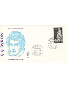 ITALY 1959 FDC (Venetia) George Gordon Byron