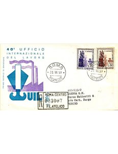 ITALY 1959 FDC (Venice) Labour Office collection