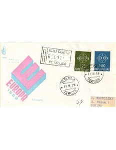 ITALY 1959 FDC (Venice) Europe collection