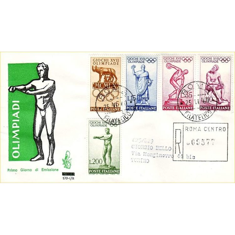 ITALIA 1960 FDC (Venetia) Olimpiade