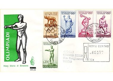 ITALY 1960 FDC (Venice) Olympics