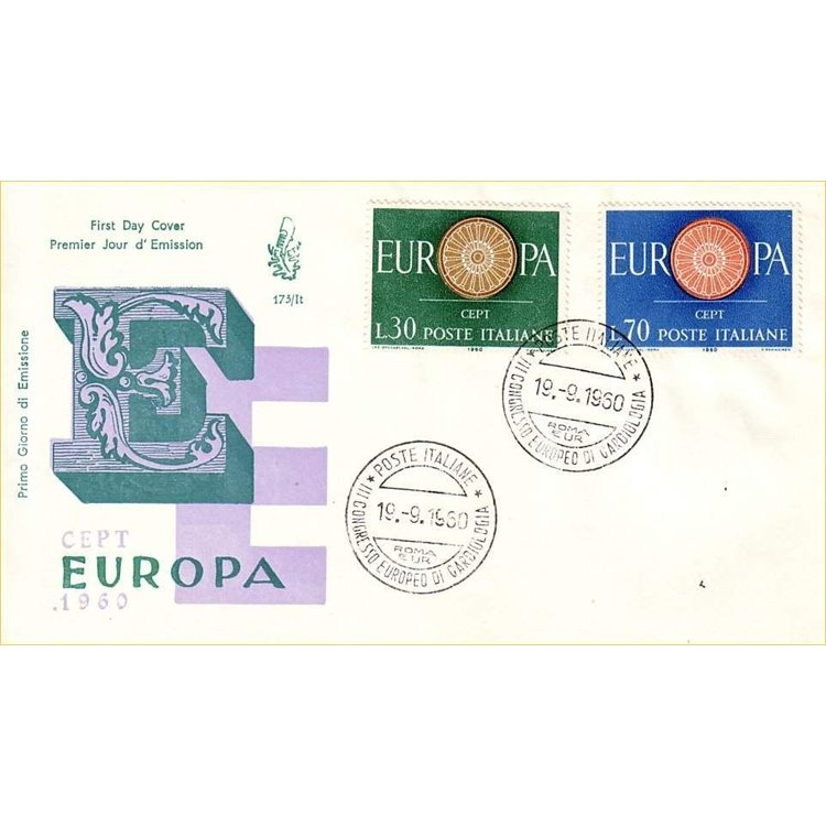 ITALIA 1960 FDC (Venetia) Europa