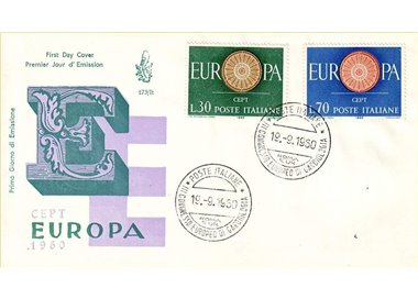 ITALIA 1960 FDC (Venetia) Europa