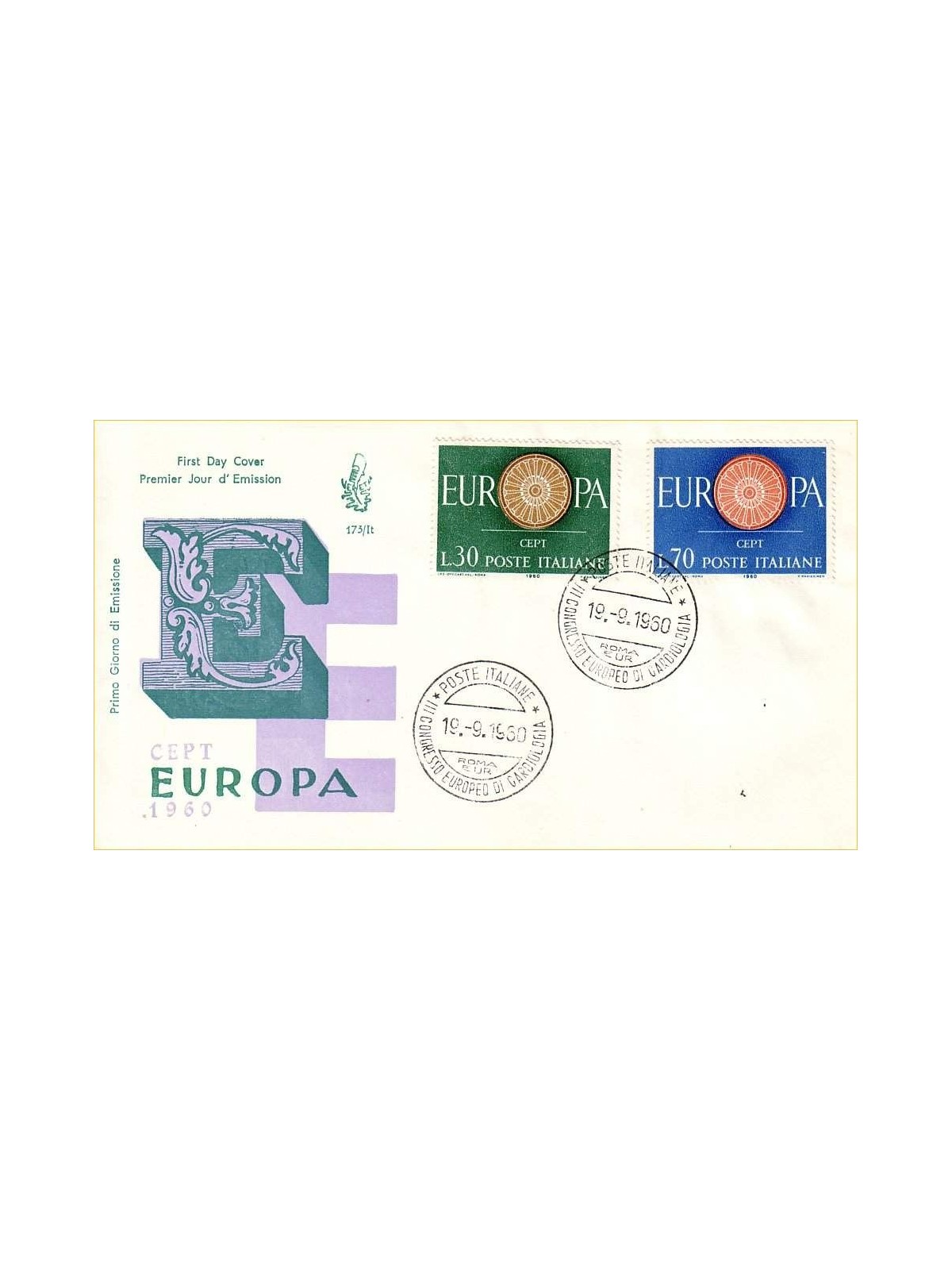 ITALY 1960 FDC (Venice) Europe