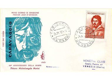 ITALIA 1960 FDC (Venetia) Caravaggio