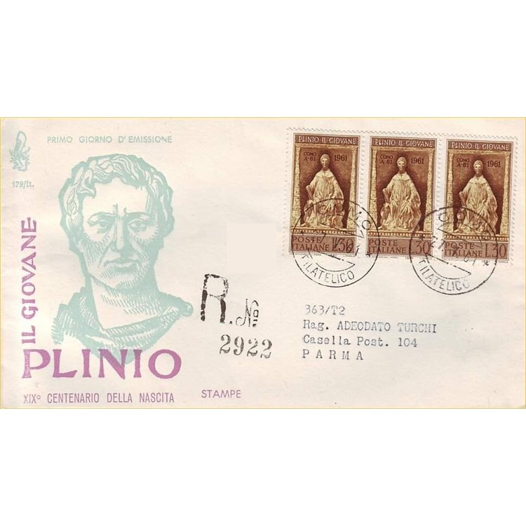 ITALY 1961 FDC (Venetia) Pliny the Younger collected