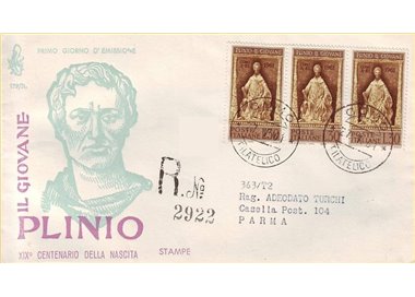 ITALIA 1961 FDC (Venetia) Plinio il giovane racc