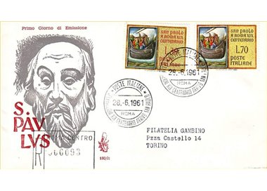 ITALY 1961 FDC (Venice) San Paolo collection