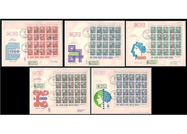 ITALIA 1978 FDC (Venetia)-79 Alti valori (Minifogli)