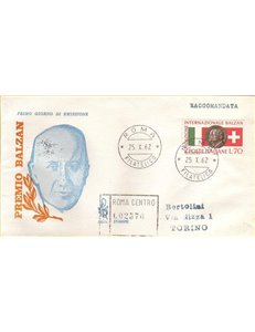 ITALIA 1962 FDC (Venetia) Premio Balzan racc
